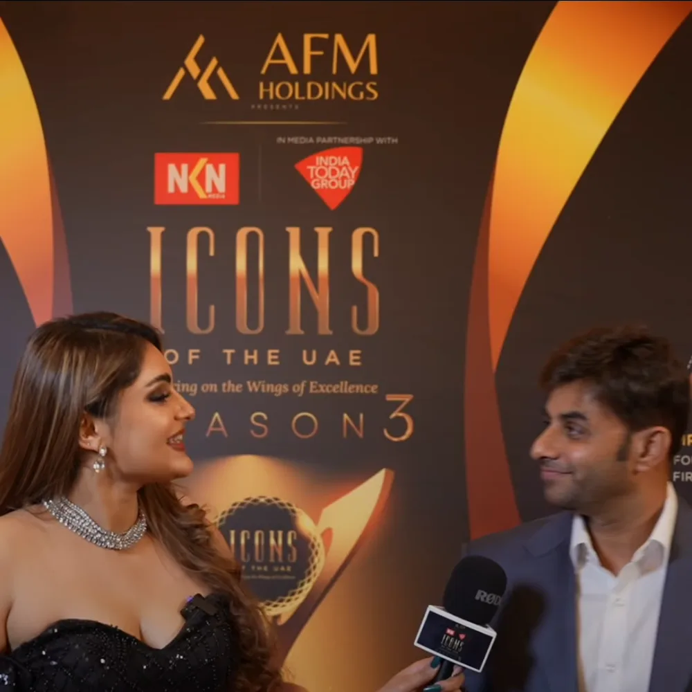 Red-carpet interview with Maqsood Muhammed at Icons of the UAE – Season 3