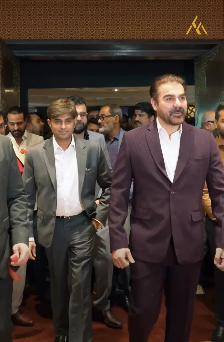 Maqsood Muhammed arriving at the real estate expo at Taj Palace, New Delhi